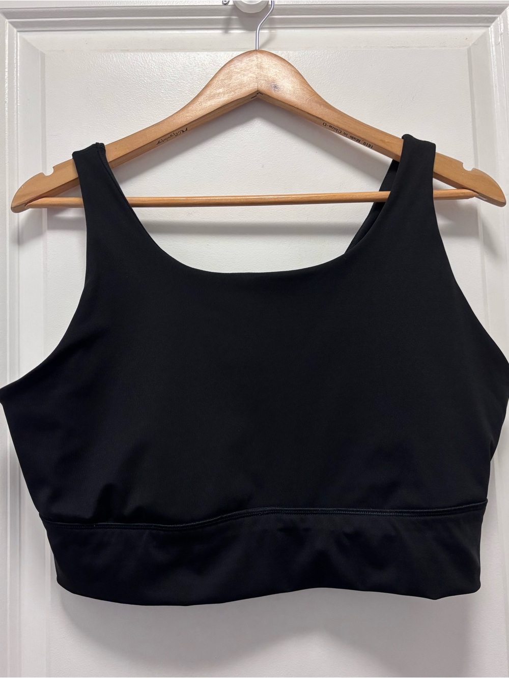 aerie Black Scoop-Back Sports Bra Top